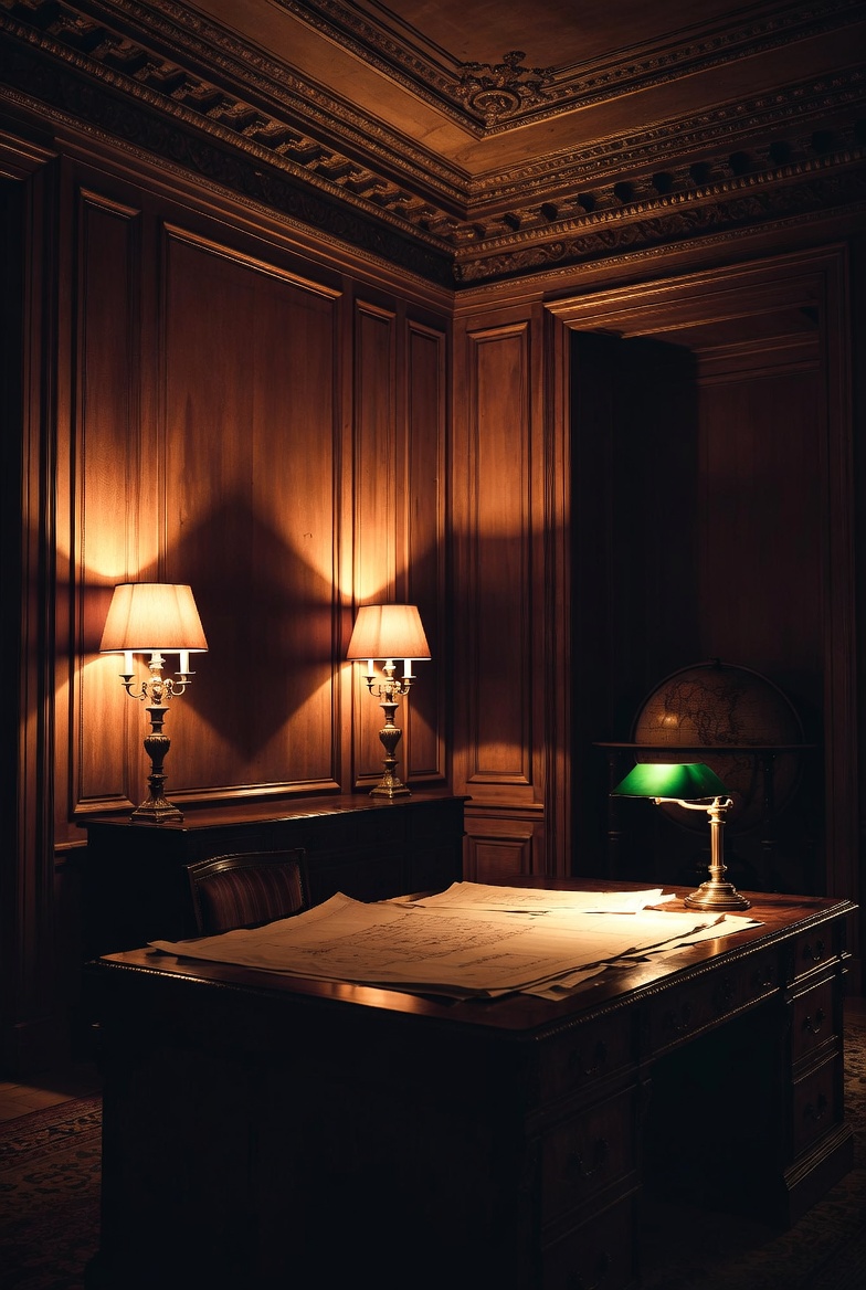 Private study with trust-planning documents